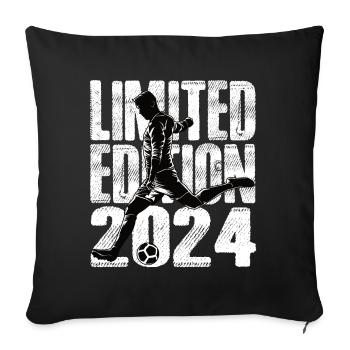 Football en édition limitée 2024 en édition limitée - Housse de coussin décorative 45 x 45 cm - noir - Devant