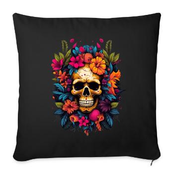 Tropical Island Vacation Strandbar für Urlauber - Sofakissenbezug 45 x 45 cm - Schwarz - Vorne