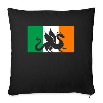 Dragon St. Patrick’s Day Enfants irlandais - Housse de coussin décorative 45 x 45 cm - noir - Devant