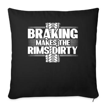 Cars Traffic Commuting Driver Rush Hour - Sofa pillowcase 17,3'' x 17,3'' (45 x 45 cm) - black - Front