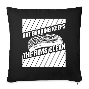Traffic Rush Hour Driver Commuting Car - Sofa pillowcase 17,3'' x 17,3'' (45 x 45 cm) - black - Front