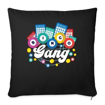 Bingo Player Bingo Gang - Sofa pillowcase 17,3'' x 17,3'' (45 x 45 cm) - black - Front