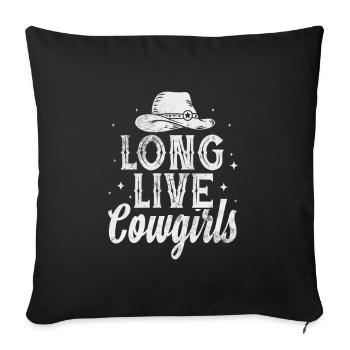 Country - Sofa pillowcase 17,3'' x 17,3'' (45 x 45 cm) - black - Front