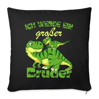 Annonce de la prochaine génération | Je vais être un grand frère en 2025 - Housse de coussin décorative 45 x 45 cm - noir - Devant