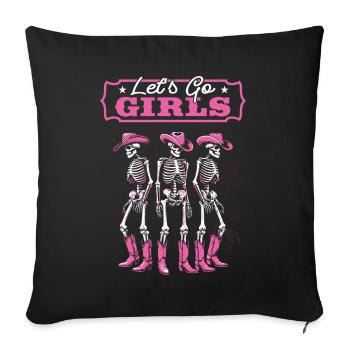 Bachelorette Hen Party Bride - Sofa pillowcase 17,3'' x 17,3'' (45 x 45 cm) - black - Front