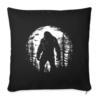 Vintage Bigfoot - Sofa pillowcase 17,3'' x 17,3'' (45 x 45 cm) - black - Front
