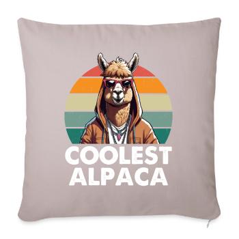 Coolest Alpaca - Sofa pillowcase 17,3'' x 17,3'' (45 x 45 cm) - light taupe - Front