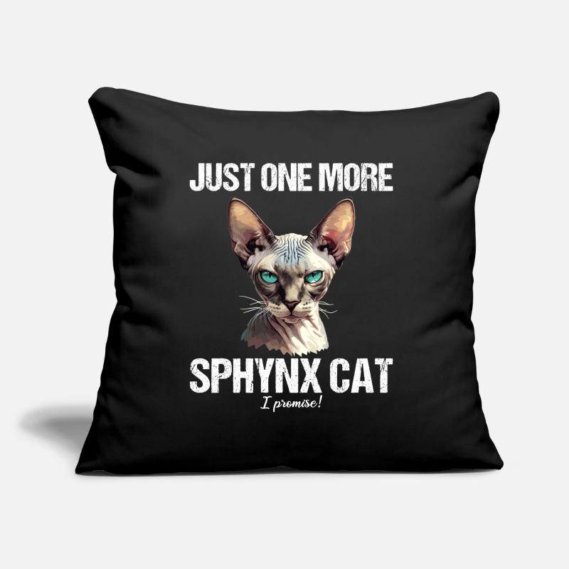 Chaton Sphynx Chat Sphynx Housse de coussin décorative 45 x 45 cm