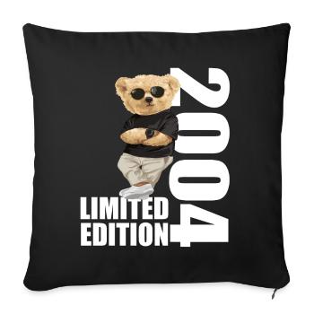 Limited Edition 2004 Bear Bears Birthday 2004 - Sofa pillowcase 17,3'' x 17,3'' (45 x 45 cm) - black - Front