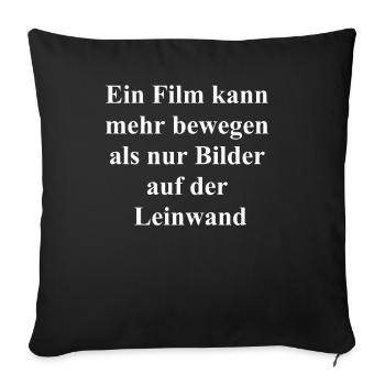 Emotions Gift - Sofa pillowcase 17,3'' x 17,3'' (45 x 45 cm) - black - Front