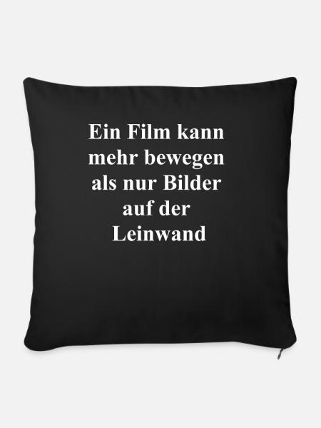 Emotions Geschenk - Sofakissenbezug 45 x 45 cm - Schwarz