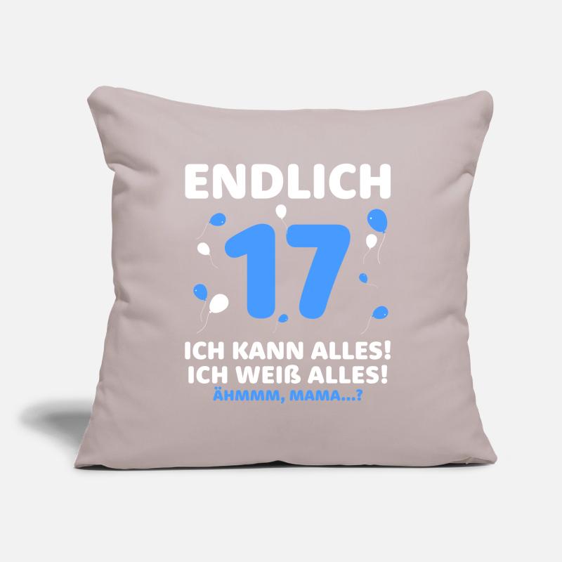 Finally 17 I can do everything I know everything Sofa pillowcase 17,3'' x 17,3'' (45 x 45 cm)