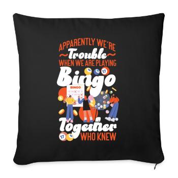 Bingo Player Friends Besties - Sofakissenbezug 45 x 45 cm - Schwarz - Vorne
