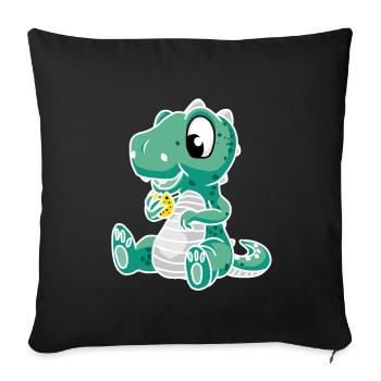Dkrino Dinosaur Dragon Child Kids Baby - Sofa pillowcase 17,3'' x 17,3'' (45 x 45 cm) - black - Front