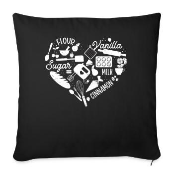 Baker - Sofa pillowcase 17,3'' x 17,3'' (45 x 45 cm) - black - Front