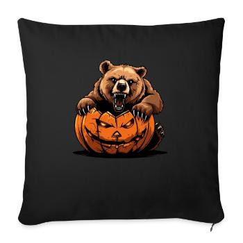 Grizzly Bear Halloween Brown Bear - Sofa pillowcase 17,3'' x 17,3'' (45 x 45 cm) - black - Front