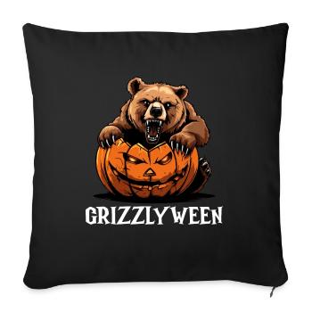 Grizzly Bear Halloween Brown Bear - Sofa pillowcase 17,3'' x 17,3'' (45 x 45 cm) - black - Front