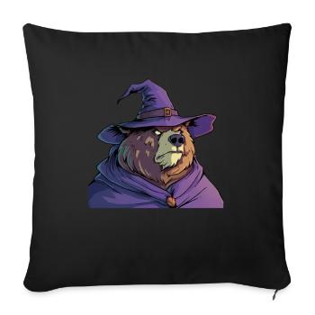 Grizzly Bear Halloween Brown Bear - Sofa pillowcase 17,3'' x 17,3'' (45 x 45 cm) - black - Front