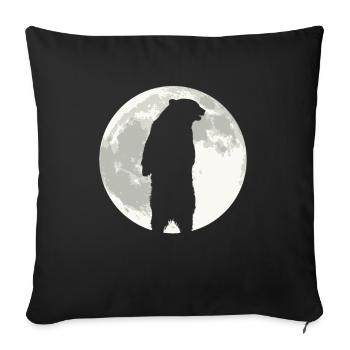 Grizzly Bear Halloween Brown Bear - Sofa pillowcase 17,3'' x 17,3'' (45 x 45 cm) - black - Front