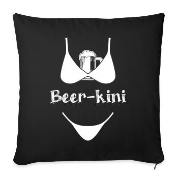 Beer Brewing Home Brewery - Sofa pillowcase 17,3'' x 17,3'' (45 x 45 cm) - black - Front