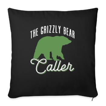Grizzly Bear Brown Bear Bear - Sofa pillowcase 17,3'' x 17,3'' (45 x 45 cm) - black - Front