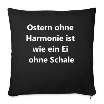Easter Gift - Sofa pillowcase 17,3'' x 17,3'' (45 x 45 cm) - black - Front