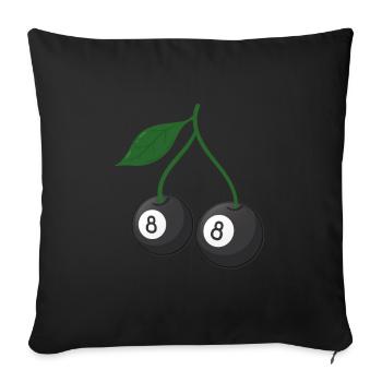Cherry Cherry Tree Cherry Blossom Fruit Gift - Sofa pillowcase 17,3'' x 17,3'' (45 x 45 cm) - black - Front