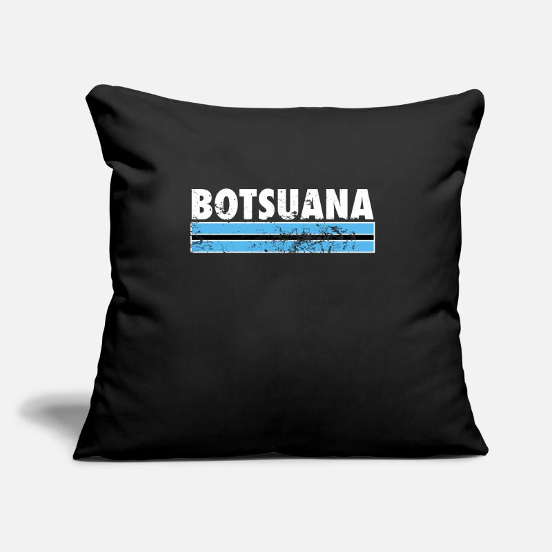Botswana Vintage Botswana Botswana Drapeau du Botswana Housse de coussin décorative 45 x 45 cm