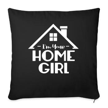 Real Estate Agent Real Estate Agent Gift - Sofa pillowcase 17,3'' x 17,3'' (45 x 45 cm) - black - Front