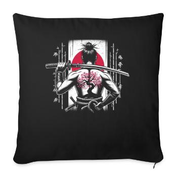 Samurai - Sofakissenbezug 45 x 45 cm - Schwarz - Vorne