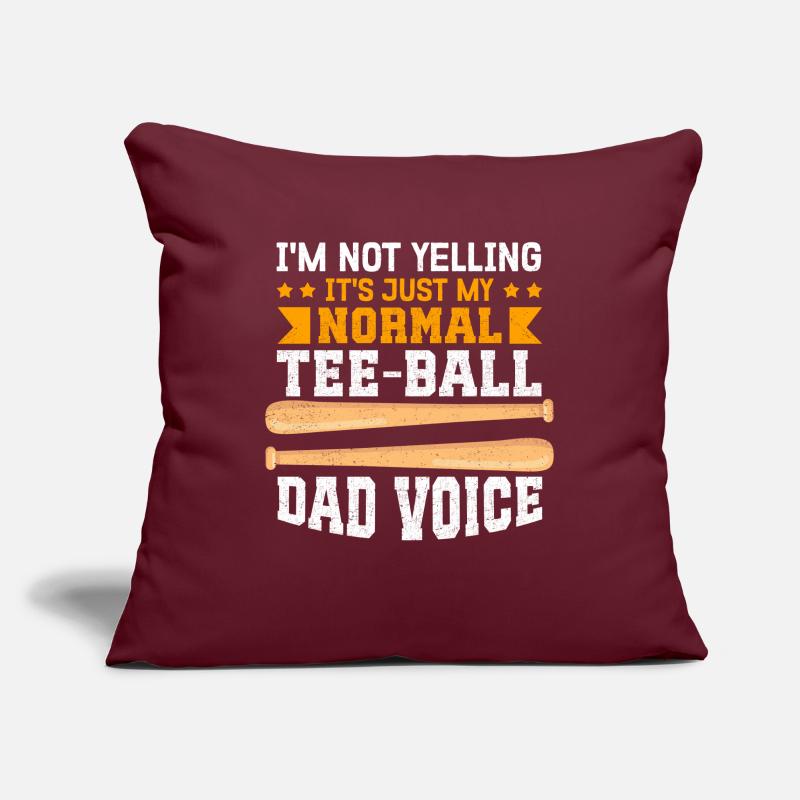 Tee Ball Dad Tee-Ball T-Ball Teeball Geschenk Sofakissenbezug 45 x 45 cm