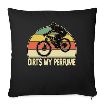 Dirts My Perfume VTT de descente VTT - Housse de coussin décorative 45 x 45 cm - noir - Devant