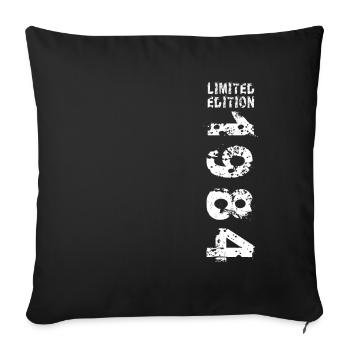 1984 Birthday Gift Idea Vintage Edition 1984 - Sofa pillowcase 17,3'' x 17,3'' (45 x 45 cm) - black - Front