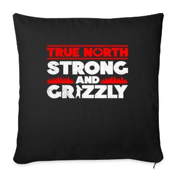 Grizzly Bear Canada Brown Bear Bear - Sofa pillowcase 17,3'' x 17,3'' (45 x 45 cm) - black - Front