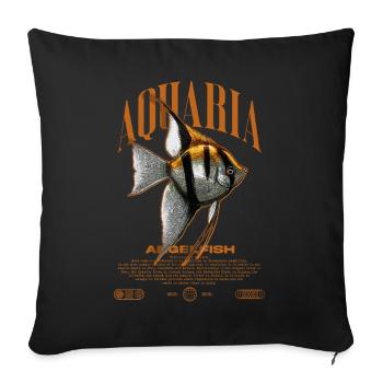 Altum Kaiserfisch Cichlid Fish Keeper Streetwear - Sofakissenbezug 45 x 45 cm - Schwarz - Vorne