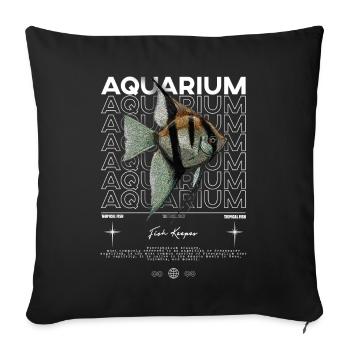 Altum Kaiserfisch Cichlid Fish Keeper Streetwear - Sofakissenbezug 45 x 45 cm - Schwarz - Vorne