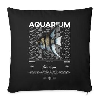Altum Kaiserfisch Cichlid Fish Keeper Streetwear - Sofakissenbezug 45 x 45 cm - Schwarz - Vorne
