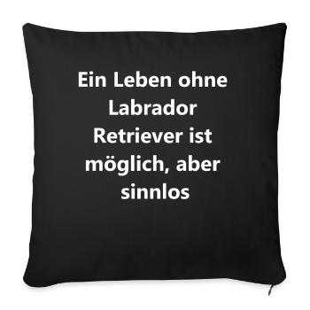 Für immer in meinem Herzen - Geschenkidee - Sofakissenbezug 45 x 45 cm - Schwarz - Vorne