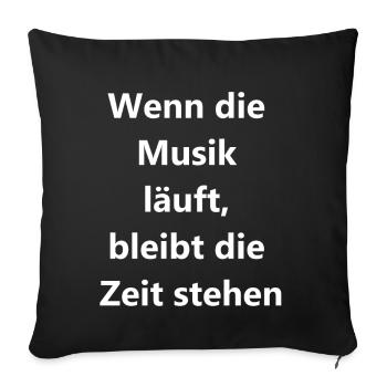 Timeless Gift - Sofa pillowcase 17,3'' x 17,3'' (45 x 45 cm) - black - Front