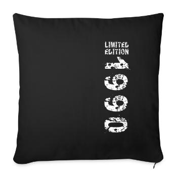 1990 Birthday Gift Idea Vintage Edition 1990 - Sofa pillowcase 17,3'' x 17,3'' (45 x 45 cm) - black - Front
