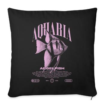 Altum Kaiserfisch Cichlid Fish Keeper Streetwear - Sofakissenbezug 45 x 45 cm - Schwarz - Vorne