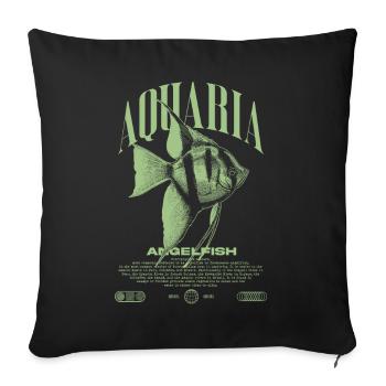 Altum Kaiserfisch Cichlid Fish Keeper Streetwear - Sofakissenbezug 45 x 45 cm - Schwarz - Vorne