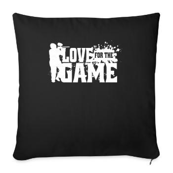 Airsoft Ball Gamer Airsoft Balls Game Accessories - Sofa pillowcase 17,3'' x 17,3'' (45 x 45 cm) - black - Front