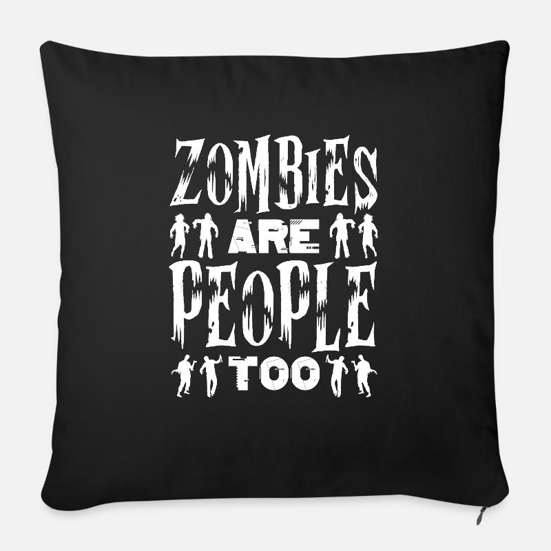 Zombie Zombie-Jäger Zombieapokalypse Geschenk - Sofakissenbezug 45 x 45 cm - Schwarz