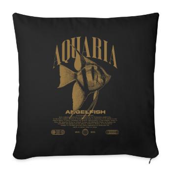 Altum Kaiserfisch Cichlid Fish Keeper Streetwear - Sofakissenbezug 45 x 45 cm - Schwarz - Vorne