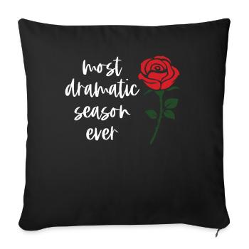 Vieille fille - Housse de coussin décorative 45 x 45 cm - noir - Devant