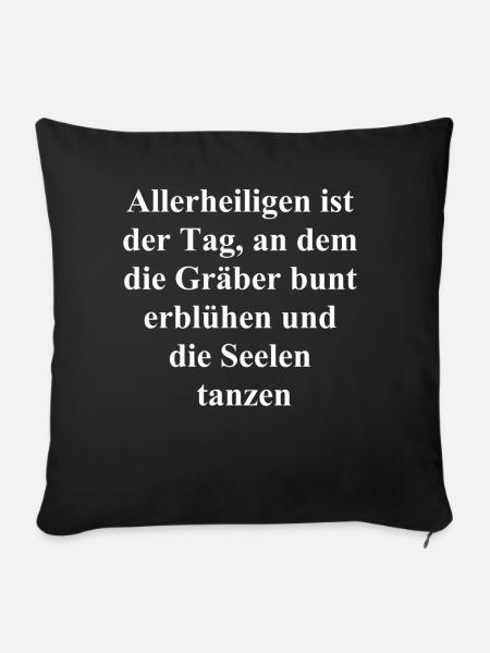 Geschenk zum Fest - Sofakissenbezug 45 x 45 cm - Schwarz