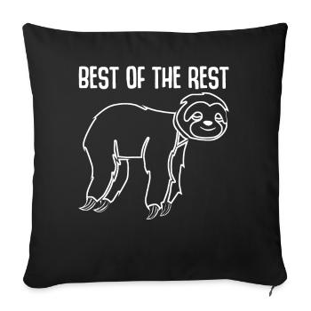 Sloth Sloths Tired Sleeping Lazy Slow - Sofa pillowcase 17,3'' x 17,3'' (45 x 45 cm) - black - Front
