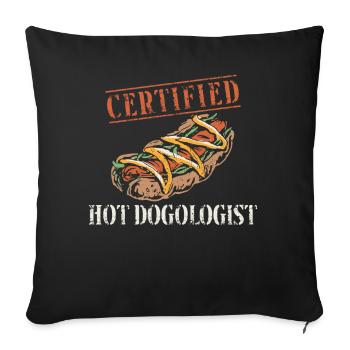 Hot Dog Adult Certified Hot - Sofakissenbezug 45 x 45 cm - Schwarz - Vorne