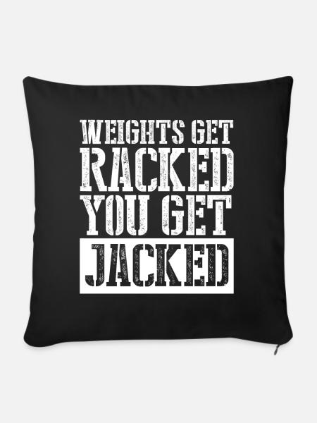 Bodybuilder Motivation Bodybuilding - Sofakissenbezug 45 x 45 cm - Schwarz